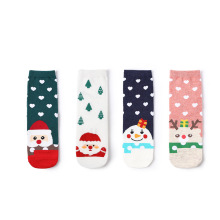 Design de neige coton mignon drôle femme personnalisée en gros unisexe chaussettes de Noël